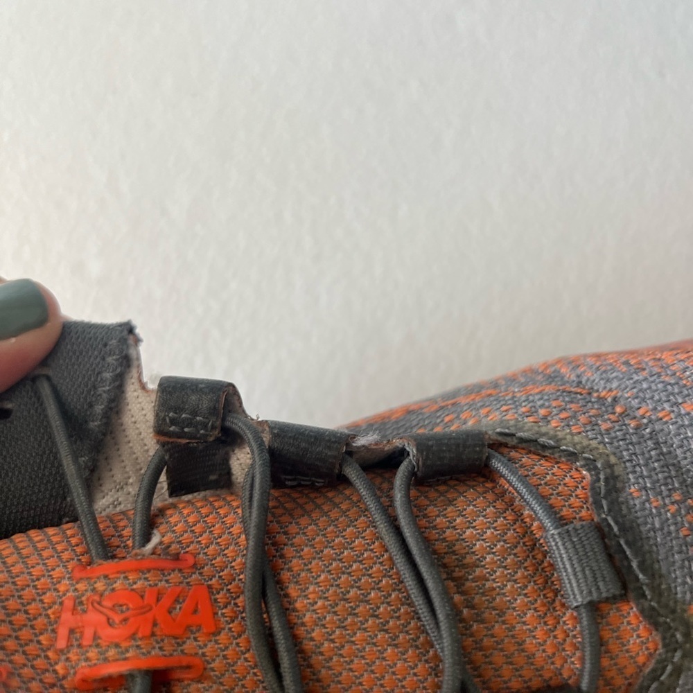 Hoka Athletic Shoes - Orange and Gray - Picture 4 of 16